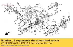 Honda 22830HN5670 plaat comp, koppeling - Onderkant
