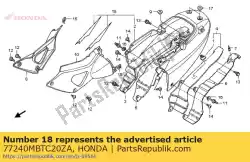 Qui puoi ordinare set cappuccio, seduta (wl) * pb190 * (pb190 terra blue) da Honda , con numero parte 77240MBTC20ZA: