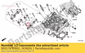 honda 90017KYJ900 bout, flens, 6x32 - Onderkant