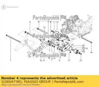 1C000473R5, Piaggio Group, swingarm aan motorzijde piaggio beverly zapm69200 zapma210 zapma2100 zapmd2100 125 300 2010 2016 2017 2018 2019 2020 2021 2022, Nieuw