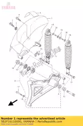 Ici, vous pouvez commander le garde-boue 2 auprès de Yamaha , avec le numéro de pièce 5B2F16110000: