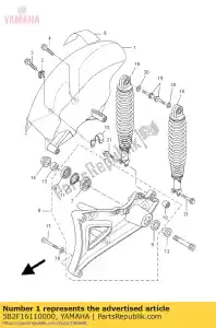 yamaha 5B2F16110000 garde-boue 2 - La partie au fond