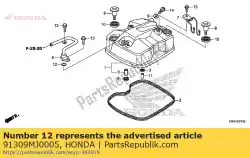 Tutaj możesz zamówić oring, 9,8x2,7 (nok) od Honda , z numerem części 91309MJ0005: