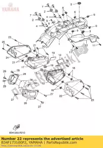 yamaha B34F173100P2 bedek zijde 3 mbl2 - Onderkant