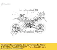 2H000445, Piaggio Group, la decalcomania del pannello laterale derbi senda r drd x treme senda sm drd x treme zdpab zdpaba01, zdpabb0,  0 50 2014 2016 2017, Nuovo