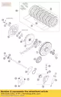 59032003350, KTM, korek ci?nieniowy z otworem olejowym 06 ktm exc ktm smr sx xc 250 400 450 525 560 2006 2007 2008 2009 2010 2011 2012, Nowy