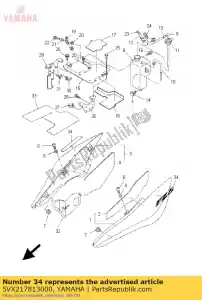 yamaha 5VX217813000 emblema 1 - Lado inferior