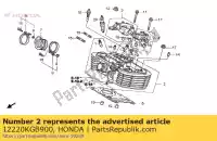 12220KGB900, Honda, comp. cabeça, rr. cilindro honda vt shadow c2 c xl varadero v c3 vt125c vt125c2 xl125v 80kmh 125 , Novo