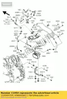 110540059, Kawasaki, beugel, gewricht zx1400b6f kawasaki gtr zzr 1400 2006 2007 2008 2009, Nieuw