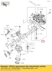 Ici, vous pouvez commander le manette des gaz, ttk34 vn900b8f auprès de Kawasaki , avec le numéro de pièce 161630114: