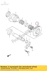 versnelling, crank bala van Suzuki, met onderdeel nummer 1266624F00, bestel je hier online: