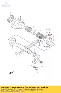 suzuki 1266624F00 versnelling, crank bala - Onderkant