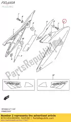 deksel, frame, l van Suzuki, met onderdeel nummer 4721102J0030H, bestel je hier online: