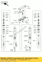 440370098, Kawasaki, forcella-supporto sotto vn900c9fa kawasaki vn 900 2009 2010 2011, Nuovo