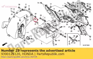 honda 9390125120 screw, tapping, 5x10 - Bottom side