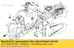 Here you can order the no description available at the moment from Honda, with part number 16718KPCD50: