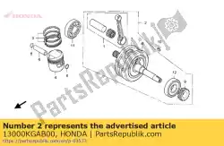 Here you can order the crankshaft comp. From Honda, with part number 13000KGAB00: