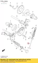 Here you can order the valve,intake from Suzuki, with part number 1291140H00: