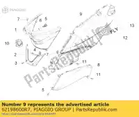 62198600R7, Piaggio Group, Achterkant carrosserie links     , Nieuw