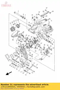 yamaha 23P221890000 botte, caoutchouc - La partie au fond