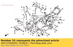 Honda 46472568000 embalagem, parafuso de óleo - Lado inferior