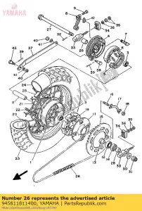 yamaha 945811811400 corrente (did520v6-114le) (3dm) - Lado inferior