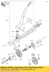 Qui puoi ordinare corona dentata, 30t kx450d6f da Kawasaki , con numero parte 590510030: