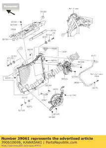 Kawasaki 390610698 radiatore-assy - Il fondo