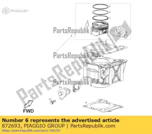 Piaggio Group 872693 ring - Onderkant