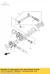 Aqui você pode pedir o engrenagem, dirigir em Yamaha , com o número da peça 3L5131780000: