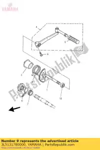 yamaha 3L5131780000 engrenagem, dirigir - Lado inferior