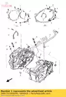 2WK151000000, Yamaha, crankcase assy yamaha xt 600, New