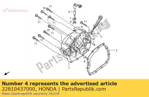 Honda 22810437000 alavanca comp., embreagem - Lado inferior