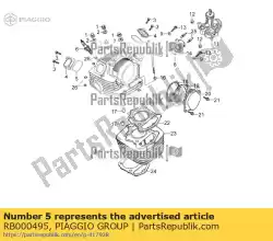 Qui puoi ordinare klepdekselafdichting da Piaggio Group , con numero parte RB000495: