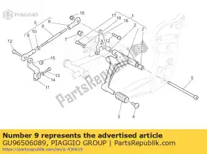 Piaggio Group GU96506089 tirante - Lado inferior