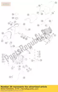 ktm 90507040000 assento - Lado inferior