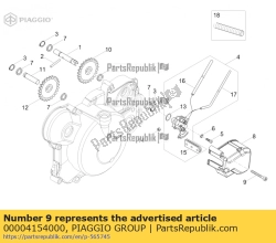 Aprilia 00004154000, Wkr?t, OEM: Aprilia 00004154000