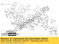 AP8134638, Piaggio Group, Suporte inferior do refrigerador de água aprilia  normal and r rst rsv rsv tuono sl sl falco 1000 1998 1999 2000 2001 2002 2003 2004 2005, Novo