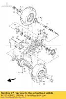 6471140B00, Suzuki, Axle, rear suzuki lt 80 2000 2001 2002 2003 2004 2005 2006, New