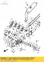 3FV146410000, Yamaha, rura wydechowa 4 yamaha fz fzr fzrrw fzrr 750, Nowy