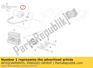 aprilia AP2QCA000455 démarreur - Côté gauche