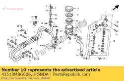 Ici, vous pouvez commander le cylindre sous ass., rr. M auprès de Honda , avec le numéro de pièce 43510MBG006: