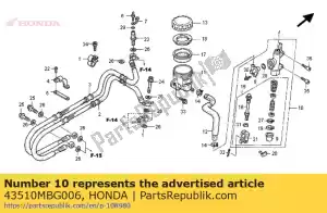 Honda 43510MBG006 cylindre sous ass., rr. m - La partie au fond