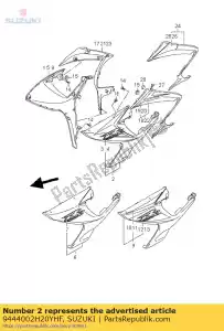 Suzuki 9444002H20YHF ok?adka comp, si - Dół