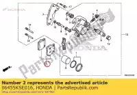 06455KSE016, Honda, pad set, fr. honda  crf 150 2007 2008 2009 2012 2013 2014 2018 2019 2020, Nieuw