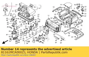 Honda 81161MCA000ZJ side moul,*r274m* - Bottom side
