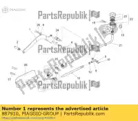 887910, Piaggio Group, frein à main moto-guzzi v zgulw100, zgulwuc0  zgulw200;zgulwuc1; zgulw600, zgulw601 zgulwub0 zgulwub1 zgulwue0 750 2012 2014 2015 2016, Nouveau