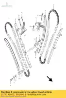 1277138A02, Suzuki, przewodnik, ?a?cuch krzywkowy suzuki vs vx vz 600 750 800 1985 1986 1987 1988 1990 1991 1992 1993 1994 1995 1996 1997 1998 1999 2000 2001 2002 2003 2004 2005, Nowy