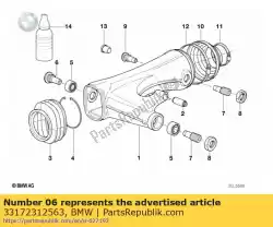 Qui puoi ordinare perno di articolazione, a destra da BMW , con numero parte 33172312563: