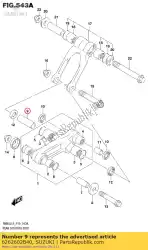 Ici, vous pouvez commander le entretoise auprès de Suzuki , avec le numéro de pièce 6262602B40: